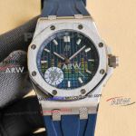 ZF Audemars Piguet Royal Oak Offshore Music Edition Stainless Steel Blue Strap Replica Watch 